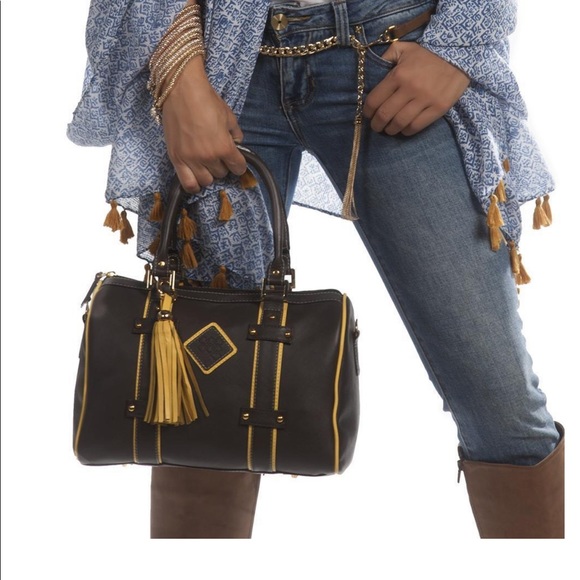 CLAUDIA G LEATHER HANDBAG - Picture 2 of 14